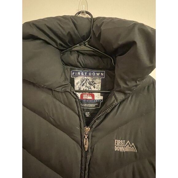 First Down Sixty Four Goose Down Full Length Parka, Black Women's Size Medium - Picture 2 of 4